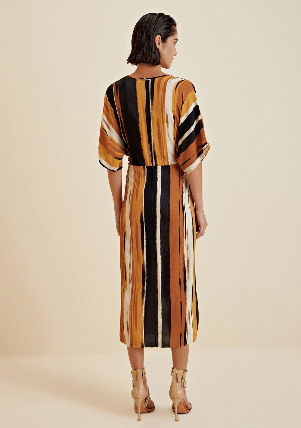 Vestido Longo Decote Em V - Morena Rosa - Imagem 3