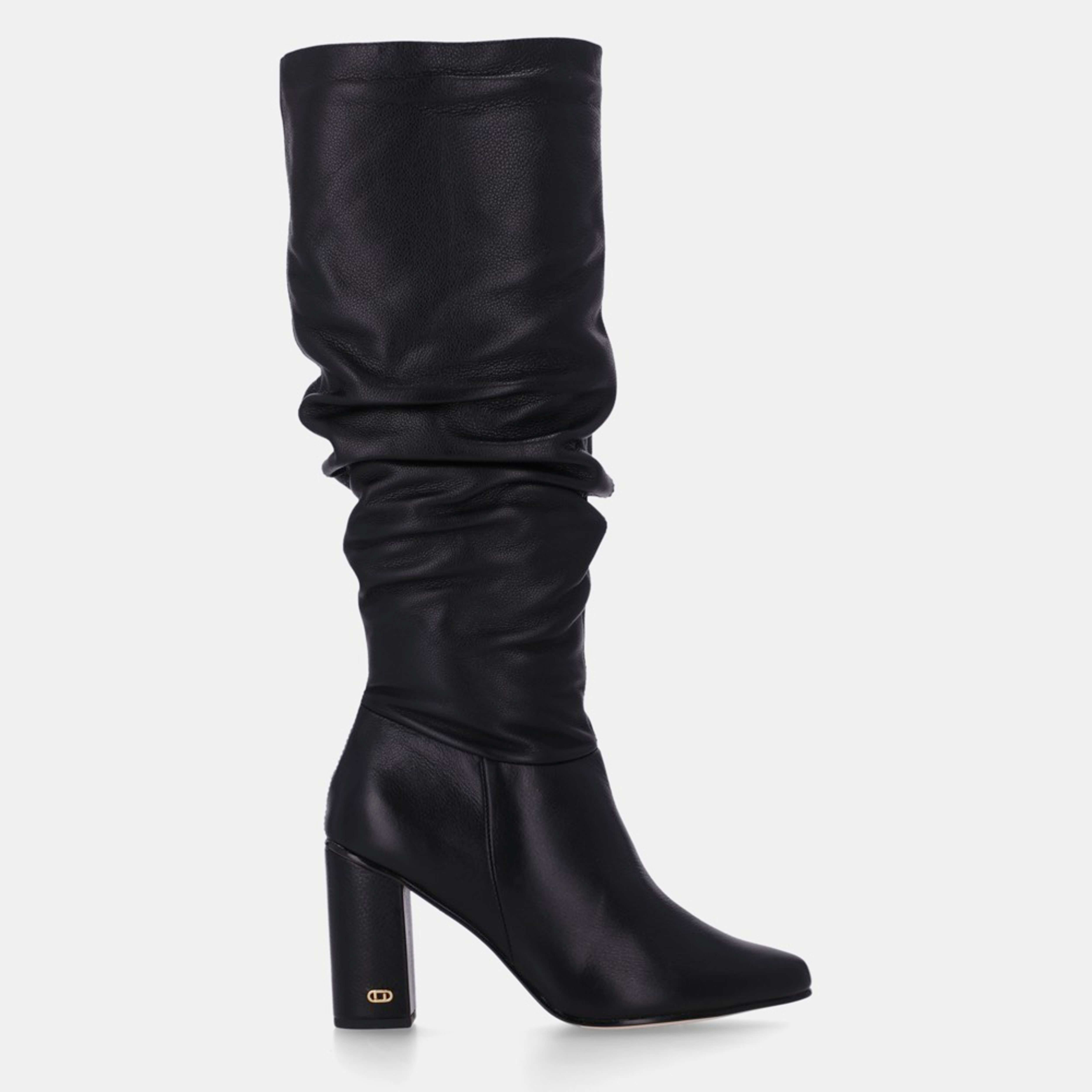 Bota Cano Longo Saara Preto - Luz da Lua