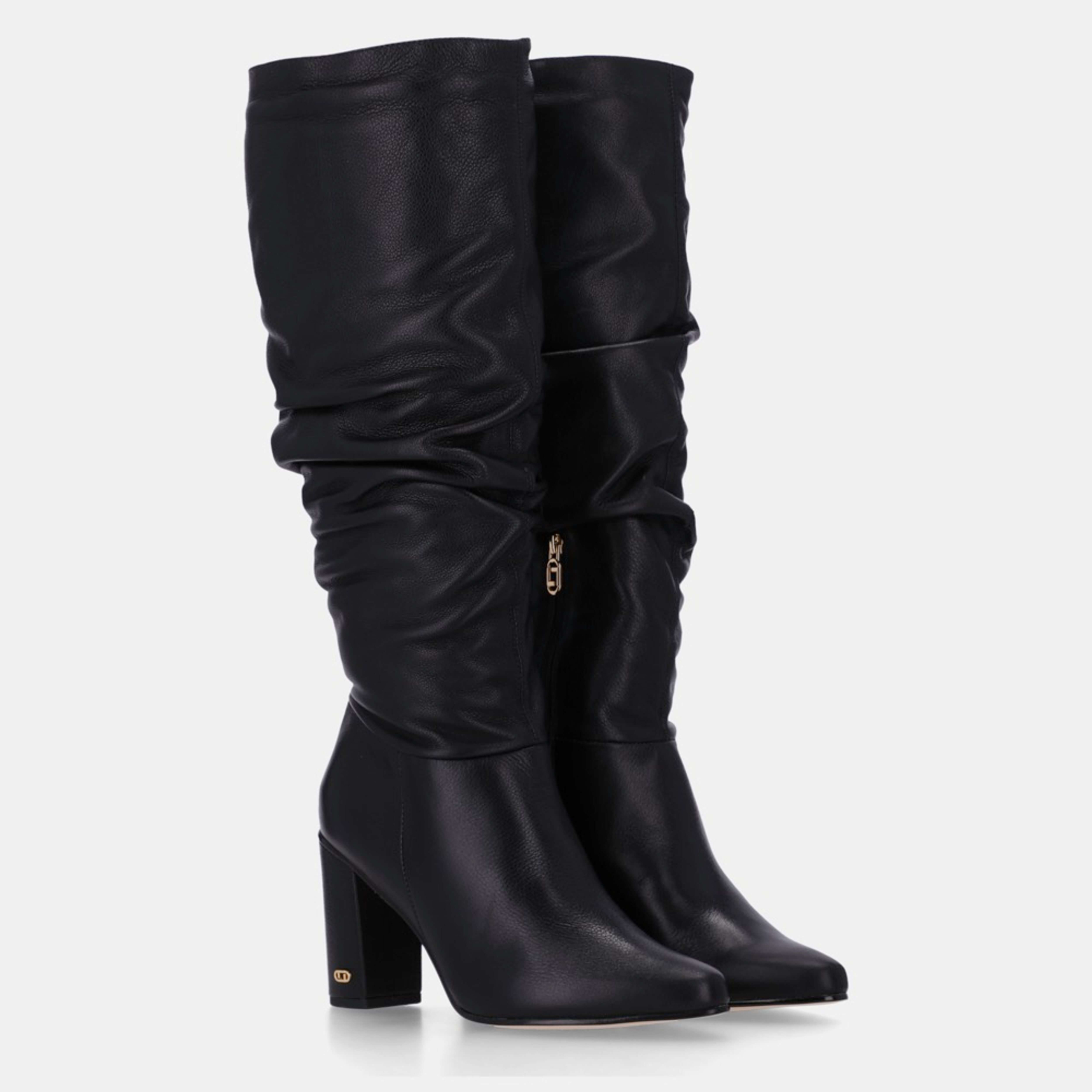 Bota Cano Longo Saara Preto - Luz da Lua - Imagem 2