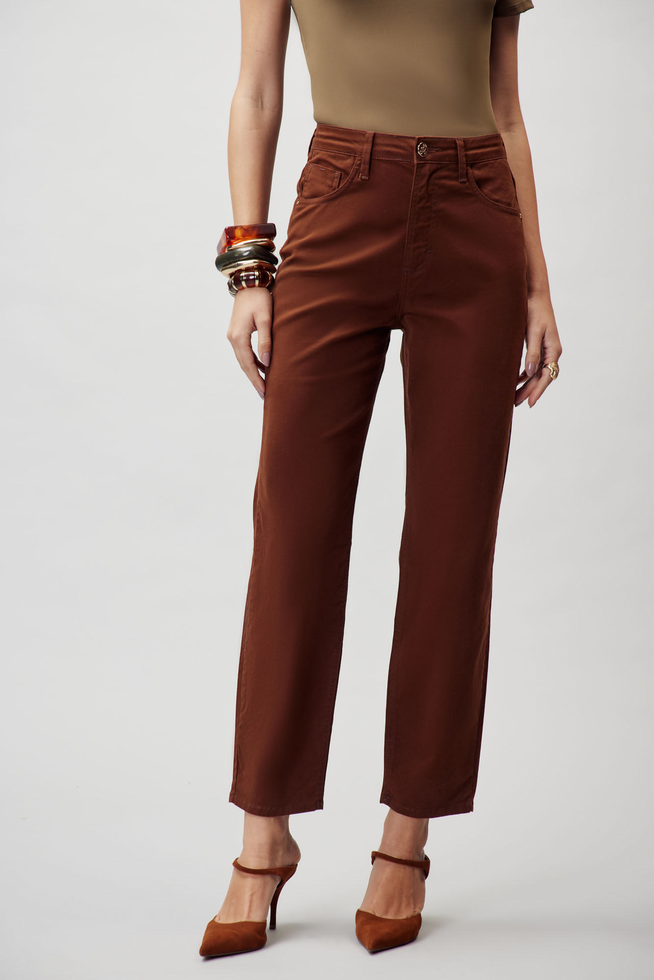 CALCA AGATA STRAIGHT CROPPED - FLOR DE LIS - Imagem 5