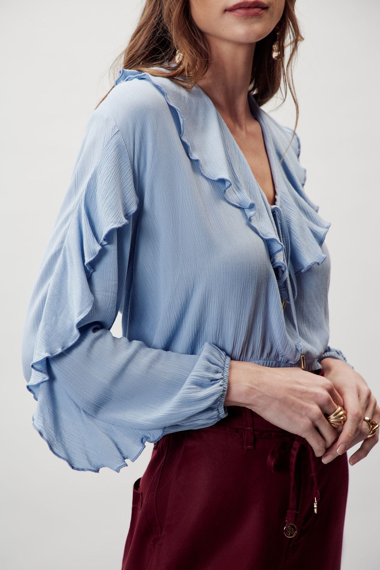 BLUSA SOLTA - FLOR DE LIS - Imagem 4