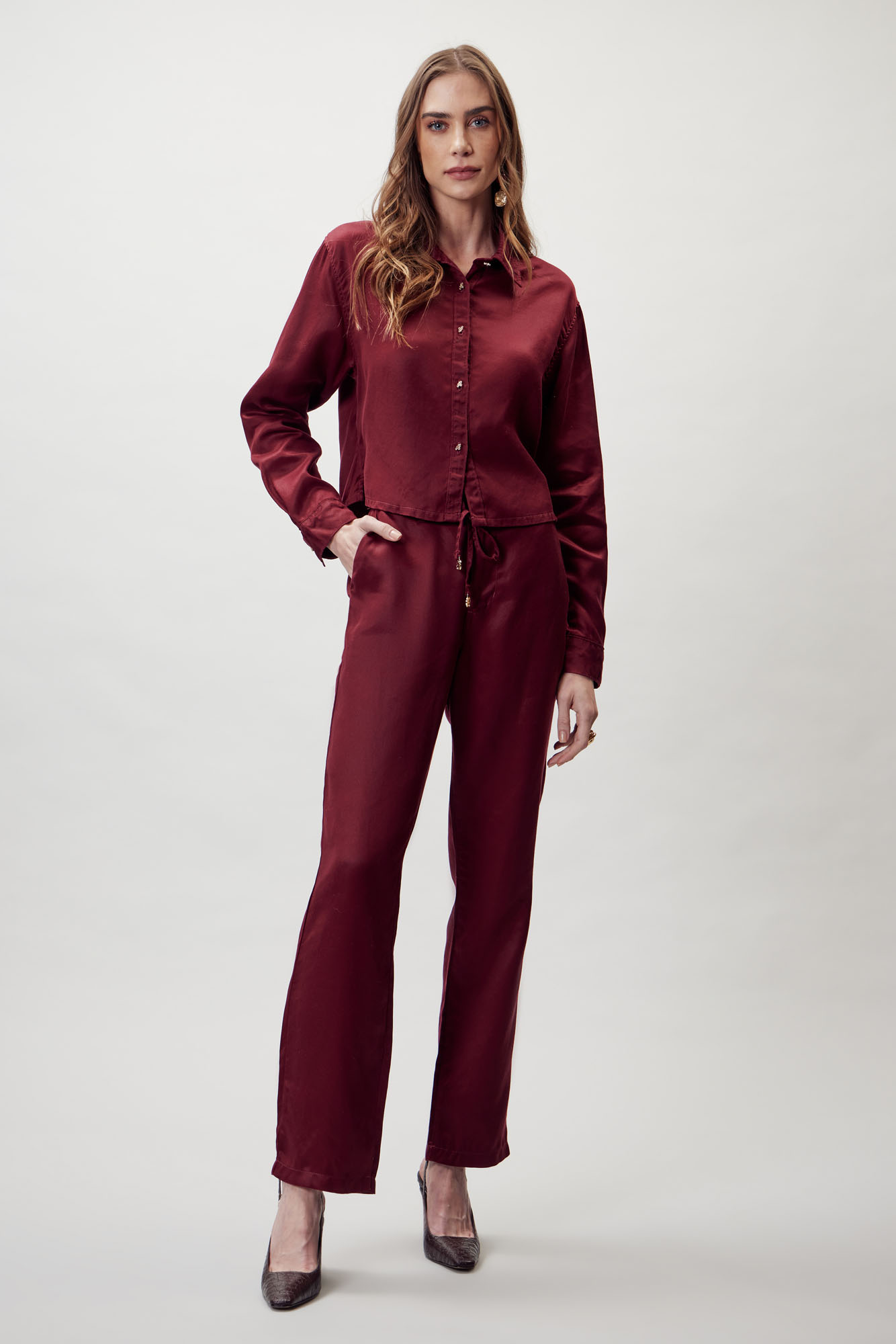 CAMISA SOLTA - FLOR DE LIS