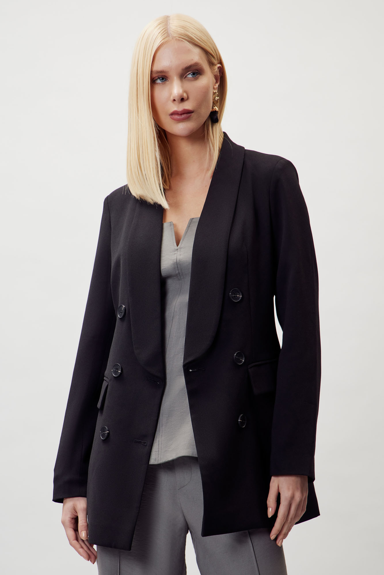 BLAZER SOLTO ML ALONGADO - FLOR DE LIS