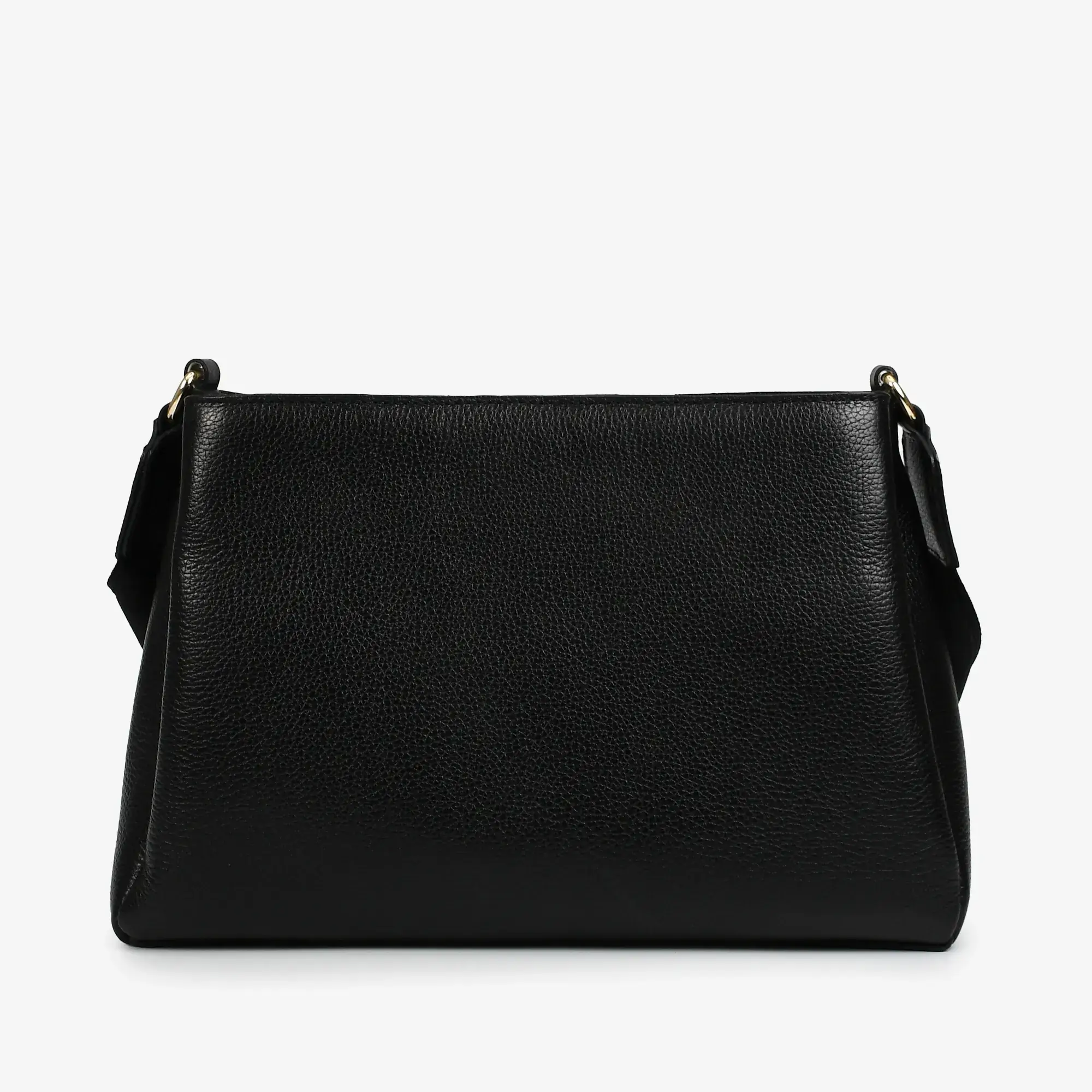 Bolsa Transversal Preto Couro - Jorge Bischoff - Imagem 5